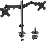 New!! MOUNTUP "Dual Monitor Stand" Fully Adjustable DESK MOUNT (up to 32")
