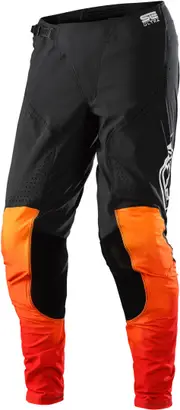Troy Lee Designs SE Ultra Streamline Motocross Pants, black-orange, Size 30 for Men Black Orange