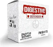5% Nutrition Rich Piana Digestive Defender 2-in-1 Box with Probio-75 | Probiotic + Prebiotic & Diges-Ten Digestive Enzyme Formula (30 Srvgs)