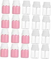 MERRYHAPY 20Pcs Portable Lip Gloss Tubes Refillable Containers DIY Makeup Bottles with Comfortable Brush