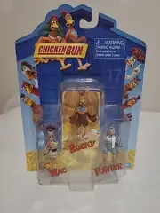 New Vintage 2000 Mini Figs Chicken Run Movie Figures Playmates Mac Rocky Fowler