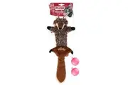Gigwi Plush Friendz Dog Toy Wolf Skin With Squeaker Small
