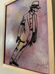 michael jackson wood dancing Sign Poster 8”×10”Painting Sign Funny Wall Vintage