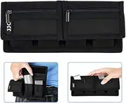 [JJC] Battery Bag Pouch for Ricoh DB-110 Sony NP-FW50 NP-FZ100 Canon LP-E6 LP-E8 LP-E10 LP-E12 LP-E17 Nikon EN-EL14 EN-EL15 and AA Batteries, Capacity 4 DSLR Batteries and 4 SD/XQD/CF Cards