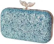 [STBTOO] Handbag Bridal Wedding Purse Shoulder with Detachable Chain Elegant Pearl Evening for Women Sequin Clutch Beaded