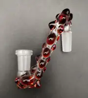 10mm Ruby Red Glass Drop Down Attachment Adapter