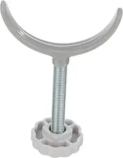 HOMOBABE 1 PC U Shaped Alloy Gate Fence Fixator Practical Guardrail Accessory for Safe Indoor Play Easy Install for Pet Safety Silver