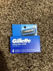 gillette proglide chill 4 pack refill cartridges. great for stocking stuffers.