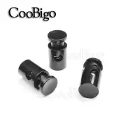 50pcs Push Cord Lock Clasp Stoppers Ends Toggles Clip Bungee Cord Backpack Parts