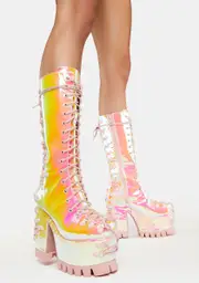 [Club Exx] Sweet Lucid Daydream Lace-Up Boots