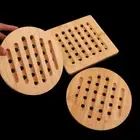 Heat Resistant Bamboo Dishes Holder Insulation Mat Pot Trivet Pan Stand