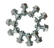 516 Flanged Hex Head Bolts, 516 Flanged Nuts, Flanged Hex Head Screws, Grade 5,