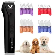 Professional Animal Pet Dog Cat and Horse Cordless Hair Clipper Grooming Kit ...