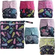 AIO Reusable Washable Cloth Diaper Nappy Charcoal Bamboo Insert Overnight ... (A-11)