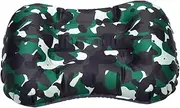 [Abaodam] Portable Inflatable Pillow for Travel Multifunctional Head Cushion for Camping Daily Use and Relaxation Durable TPU Material Camouflage Green