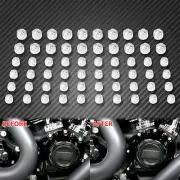 60pc Plastic Engine Kaps Bolt Covers Cap Fit For Harley M8 Touring Softail 18-23