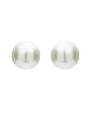 Genevive Silver 9mm Pearl Studs