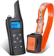 FYKEY Dog Training Collar, Shock Collar for Dogs with Remote 2500ft Range, 3 Training Modes,Beep,Vibration and Shock, Waterproof IPX7 and Rechargeable Dog Bark Collar for Small Medium Large Dogs