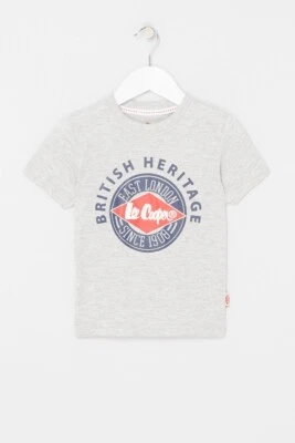 Shirt Boy Lee Cooper No. 14. Sleeves Courtes. Color Grey 4-14 Years