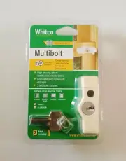 Whitco Window Lock 4 Cylinder For Timber Aluminium - Cream Primrose