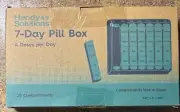 Handy Solutions 7 Day Pill Box 4 Daily Doses Pill Case Organizer Storage Health