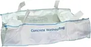 20 Pcs FIBC Concrete Bulk Bag Heavy Duty, Construction Bags for Construction Moving Transport Packing Storage Industrial, White Polypropylene Bulka Bags, Super Sacks 175cm L X 105cm W X 39cm H