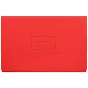 J.Burrows Recycled Foolscap Document Wallet 220gsm Red
