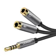 3.5mm Audio Splitter Cable for Computer Jack 3.5mm 1 Male to 2 Female Mic Y Splitter AUX Cable Headset Splitter Adapter