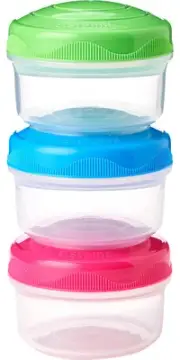 Sistema To Go Collection Mini Bites Small Food Storage Containers, 4.39 Oz./130