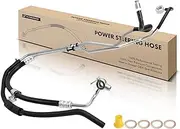 A-Premium Power Steering Pressure & Return Line Hose Assembly Compatible with Toyota Land Cruiser & Lexus LX470, 1998-2002, 4.7L, with Washer & Bushing, From Gear