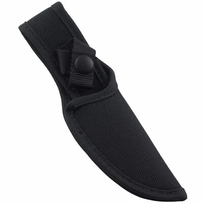 Black Nylon Straight Fixed Blade Knife Belt Sheath 4" Blade