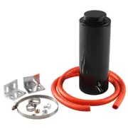 Universal Radiator Coolant Aluminum Catch Tank Overflow Reservoir Capacity: 800Ml (Black)