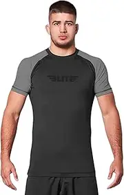 [Elite Sports] New Item Standard Short Sleeve Compression, MMA, BJJ, No-Gi, Cross Training Rash Guard