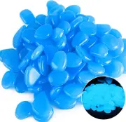 Fish Tank Rocks Glow Blue/Glow in the Dark Pebbles for Garden/Fish Tank/Aquarium