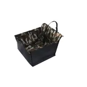 Puppy Dog Portable Pet Booster Car Seat with Clip-On Safety Leash Travel Bag for Small to Medium Dogs-Army Green