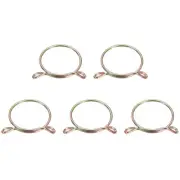 Fuel Line Hose Clips, 5Pcs 50mm 304 Stainless Steel Tubing Spring Clamps Zinc
