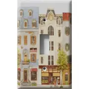 SnazzySwitch Village Storefronts Decorative Light Switch Plate Cover