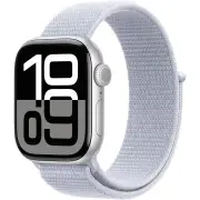 Apple Watch Series 10 42mm Silver Aluminium Case GPS Sport Loop (Blue Cloud)
