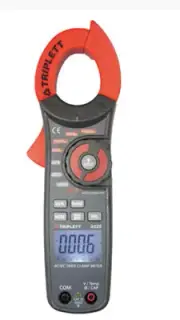 Triplett 9325 True-RMS AC/DC Clamp-On Meter, 600V AC/DC, 1000A AC/DC