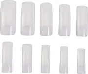 Ipetboom Fake Nails Tips False Nails Set Natural Length Thickness for Diy or Professional Manicure Sturdy No Odor Safe Material