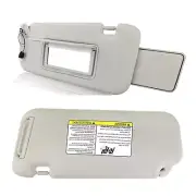 For 2009 2010 2011 2012 2013-2014 Nissan Murano Gray Sun Visor With Mirror Pair (for: Nissan)