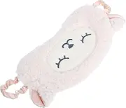 DONFAMDS Light Blocking Eye Mask Sheep Shaped Sleep Shade Cover with Elastic Strap Soft and Breathable Design for Comfortable Sleep Travel