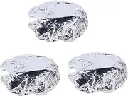 Minkissy 10pcs Clay Flower Aluminum Foil Heating Cap Tin Foil Heating Cap Moxibustion Holder Reindeer Headband Adult Bottle Microwave Bacon Tray Tin Foil Hat Hair