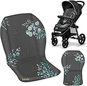 Lionelo SEATLINER Universal Pushchair Mattress, Reversible Water Resistant Material, Compatible with Most Pushchairs, Soft Pram Liner