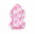 BYS Silicone Blending Sponge Classic Shape Pad Makeup Applicator Clear Pink Lips