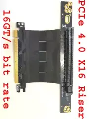 KRI Gen4 PCIe 4.0 X16 Riser 5cm Cable, Shielded Extreme High-Speed, NEW