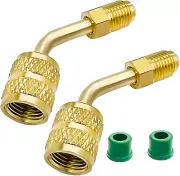 R410A Adapter for Mini Split System, 5/16 Inch SAE Female Quick Couplers to 1/4