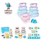 20 Pc Glass Food Storage Containers with Snap Lock Lids, Airtight & Leakproof...