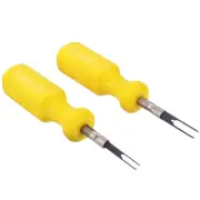 Car Terminal Removal Tool Extractor Repair Release Pin Yellow 2 Pcs Assemble