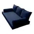 STYLE 3 - Mattress & Pillow Daybed Porch Swing Piped Trim Twin AD101 COVERS ONLY